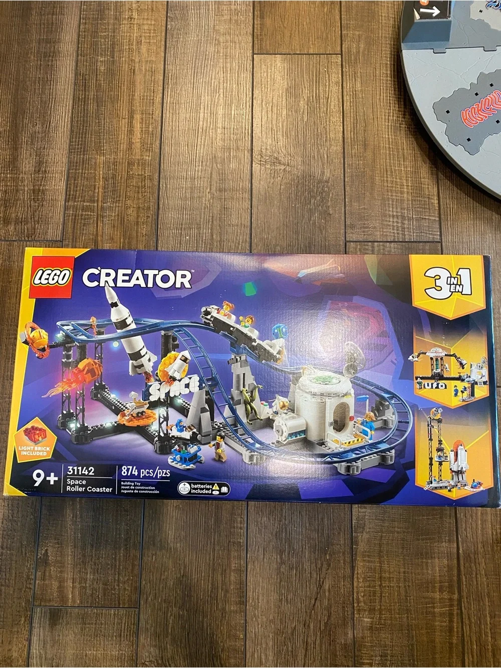 LEGO Space Roller Coaster Playset - Blue, White, Orange